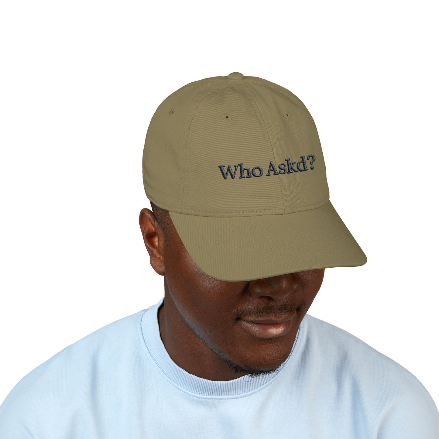 Who Askd? Organic Baseball Cap