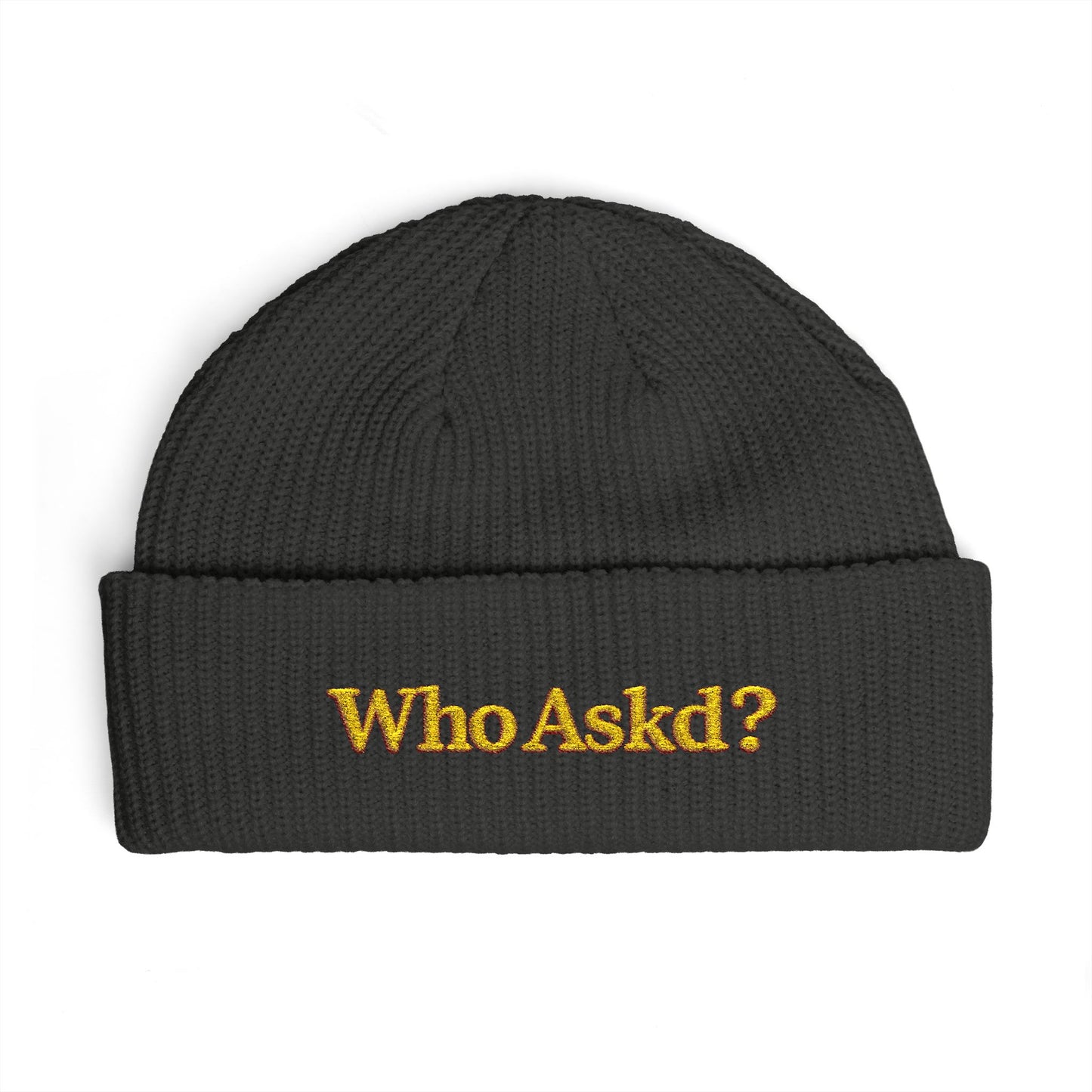 Who Askd? Cuff Beanie