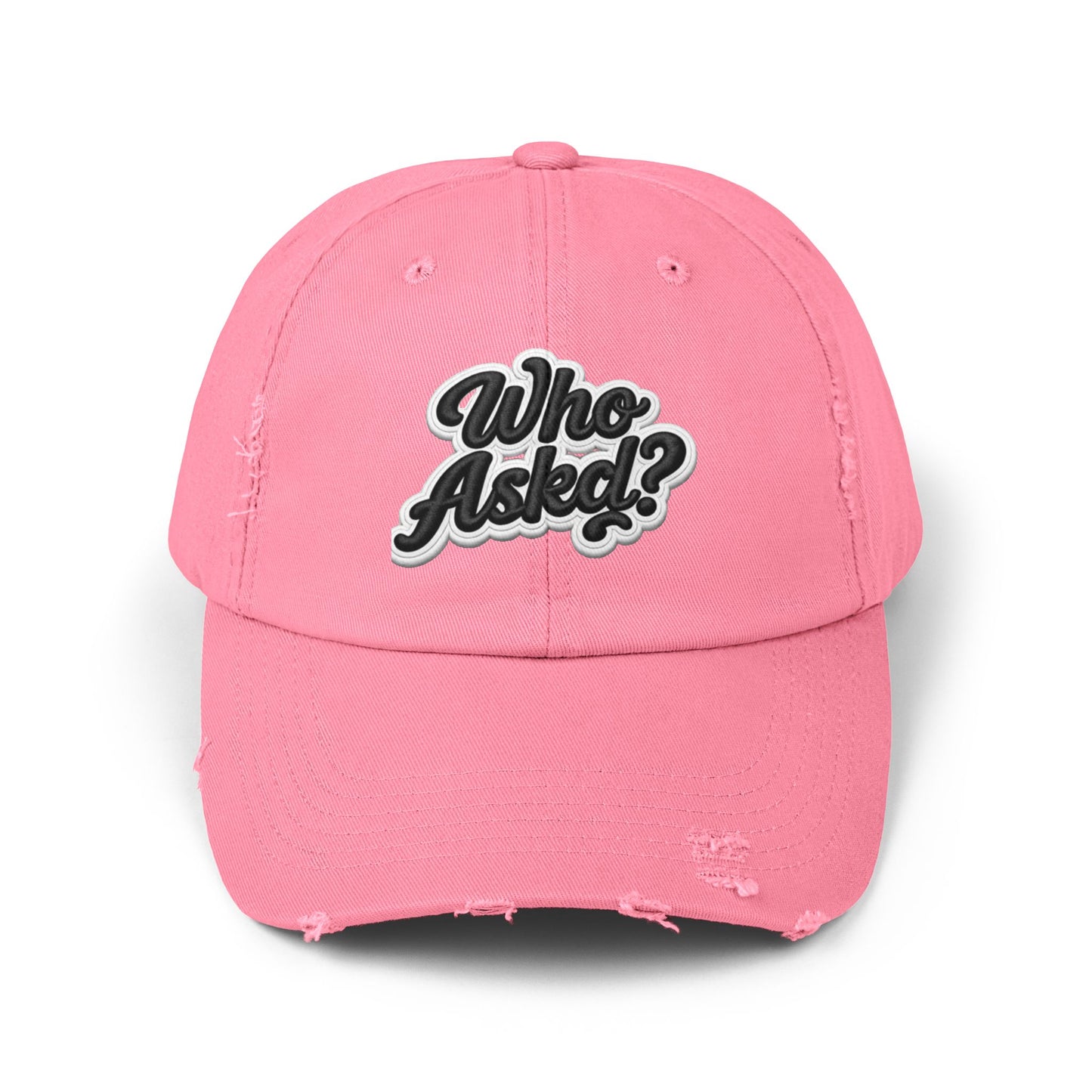 Who Askd? Distressed Cap