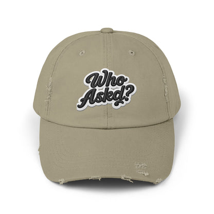 Who Askd? Distressed Cap