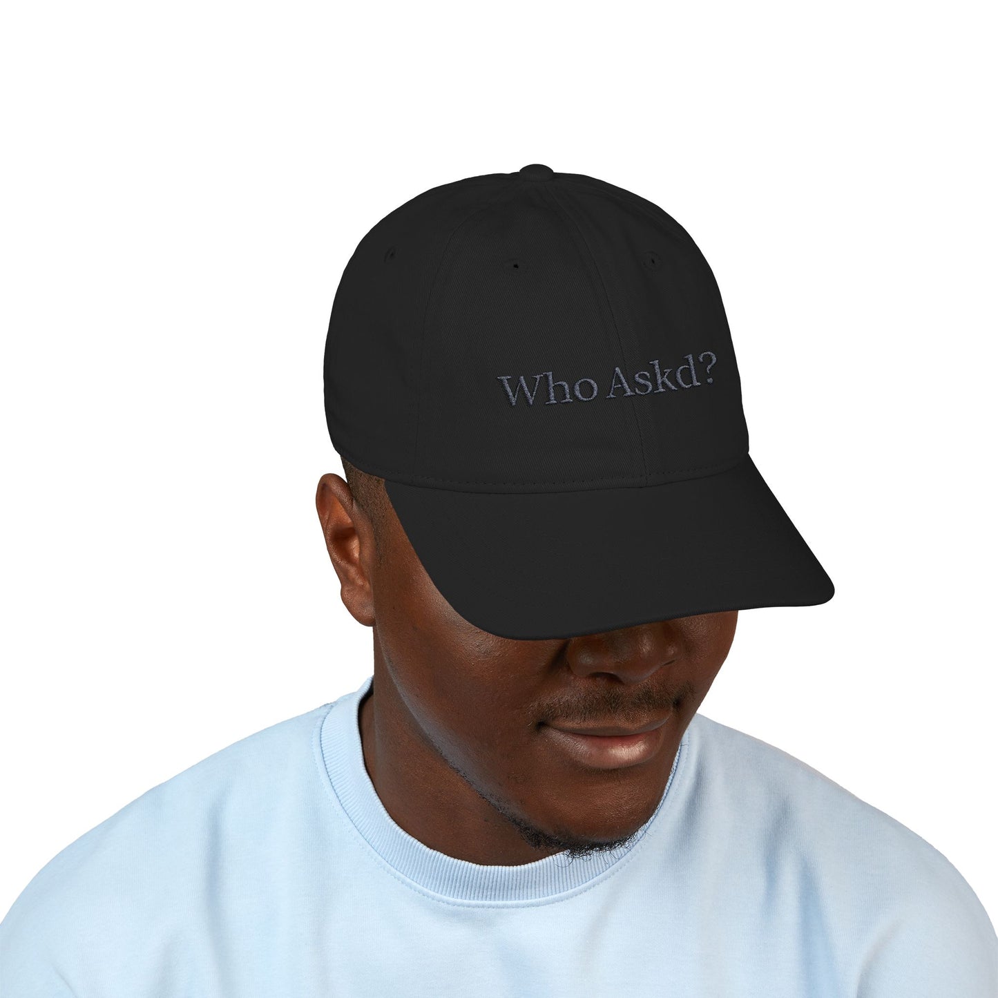 Who Askd? Organic Baseball Cap