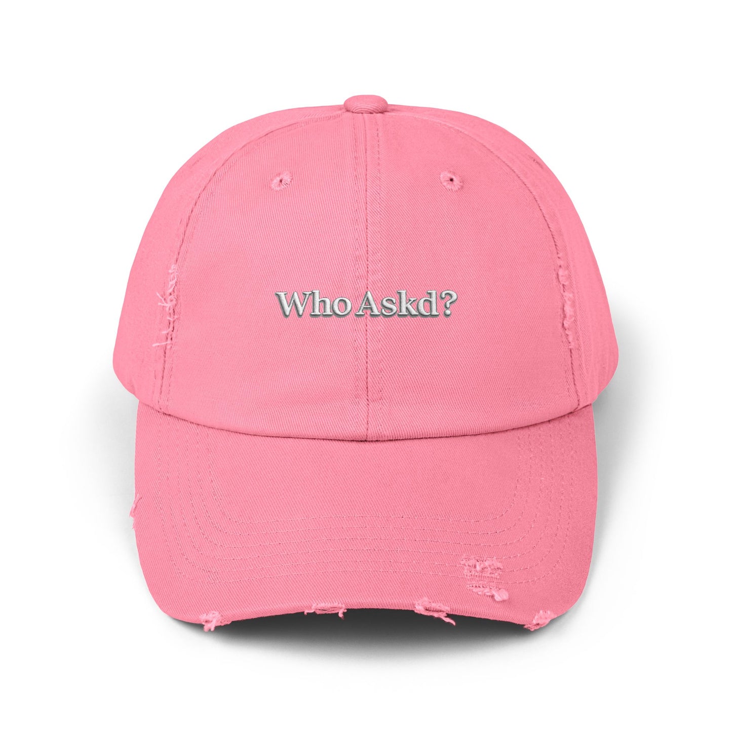 Who Askd? Distressed Cap