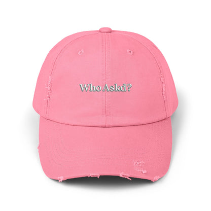 Who Askd? Distressed Cap