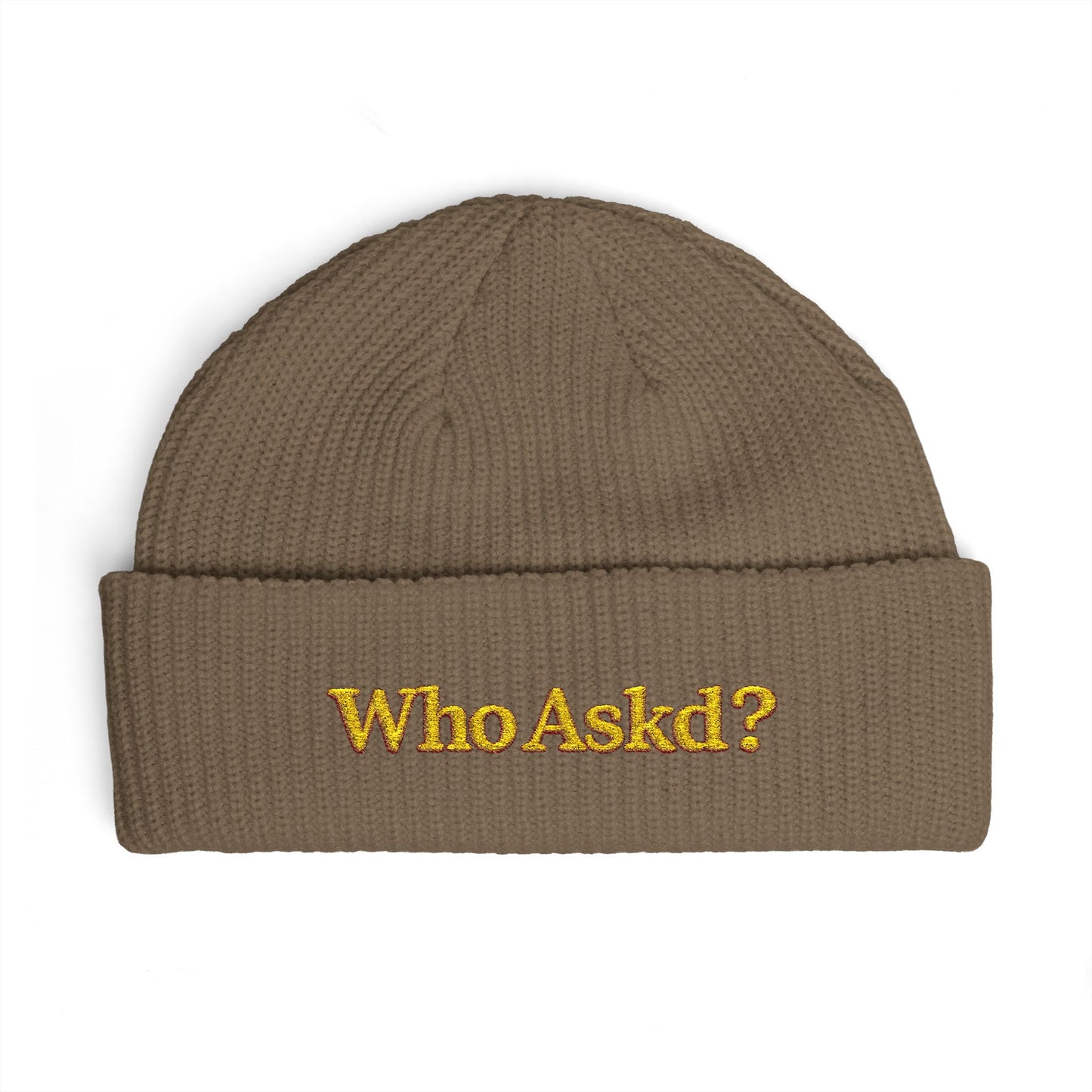 Who Askd? Cuff Beanie