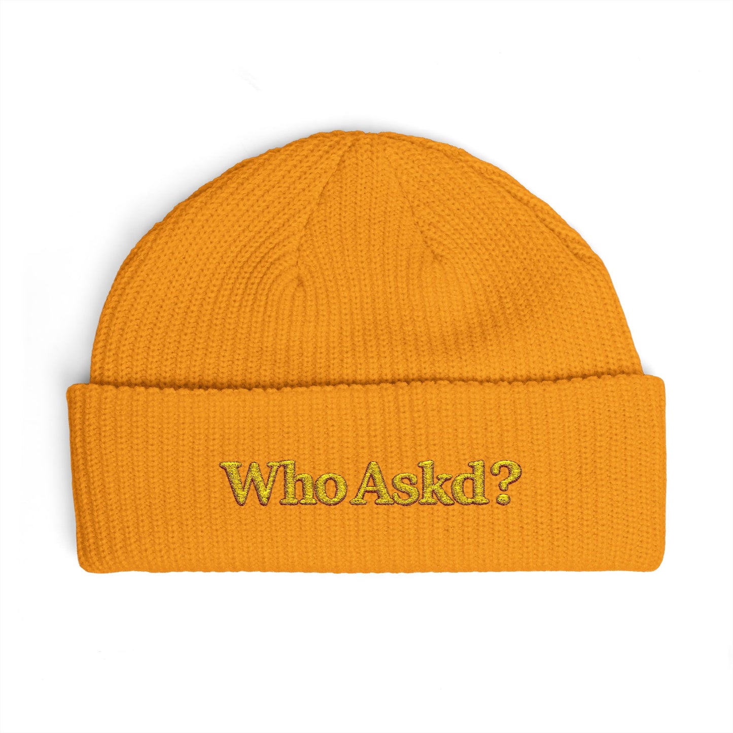 Who Askd? Cuff Beanie