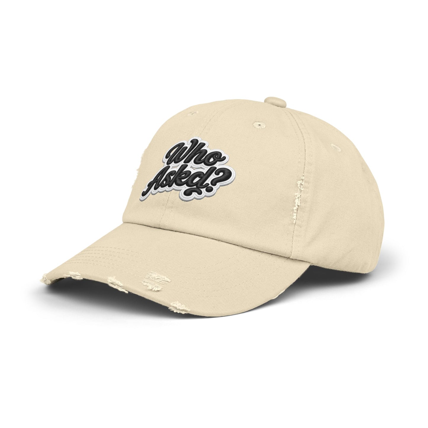 Who Askd? Distressed Cap