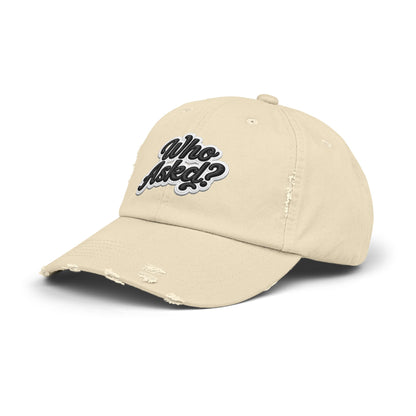 Who Askd? Distressed Cap