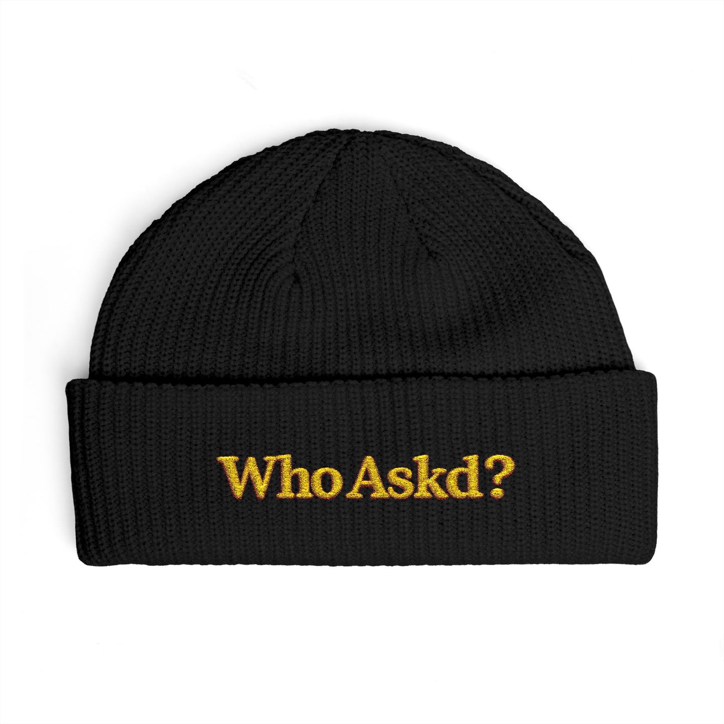 Who Askd? Cuff Beanie