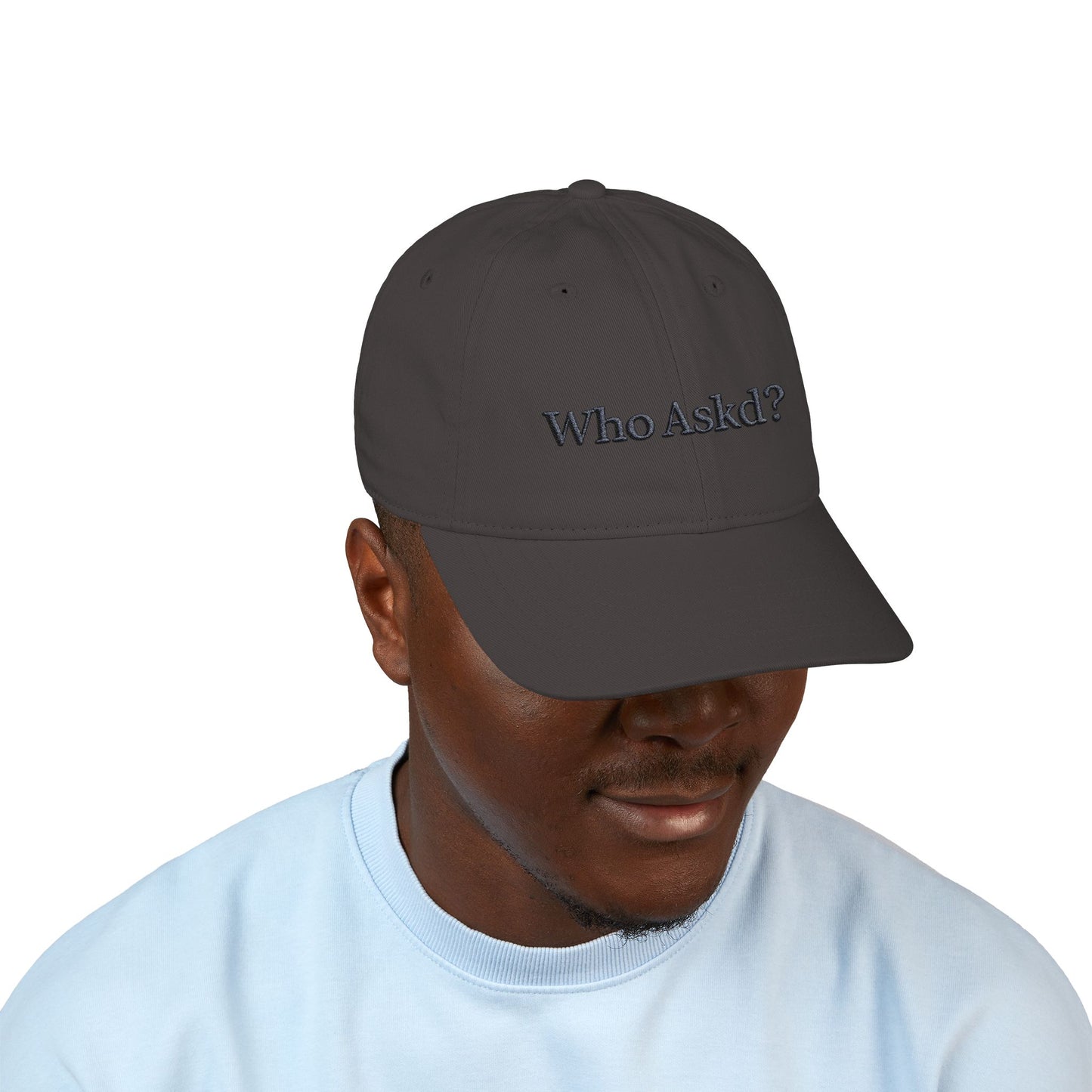 Who Askd? Organic Baseball Cap