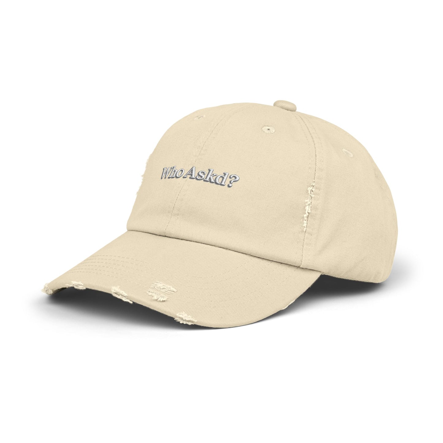 Who Askd? Distressed Cap